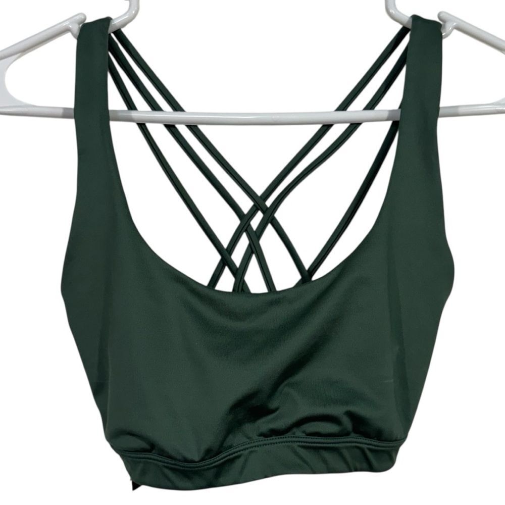 Victoria's Secret Sport Pine Green Strappy Medium Impact Sports Bra